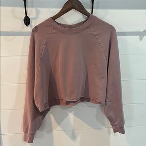ALO Yoga Dusty Pink Crop Top